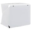 Caixa luz LED dobrável estúdio foto. 40x34x37cm plástico branco - Image 8