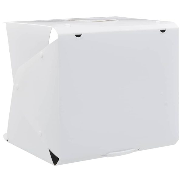 Caixa luz LED dobrável estúdio foto. 40x34x37cm plástico branco - Image 8