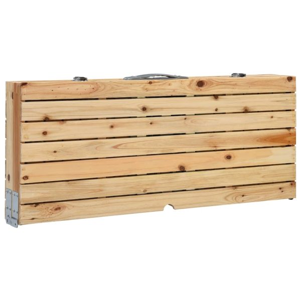 Mesa de campismo dobrável com 4 assentos aço e alumínio - Image 6