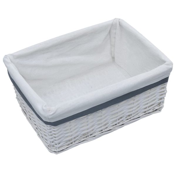 3 pcs conjunto de cestos de encastrar salgueiro branco - Image 3