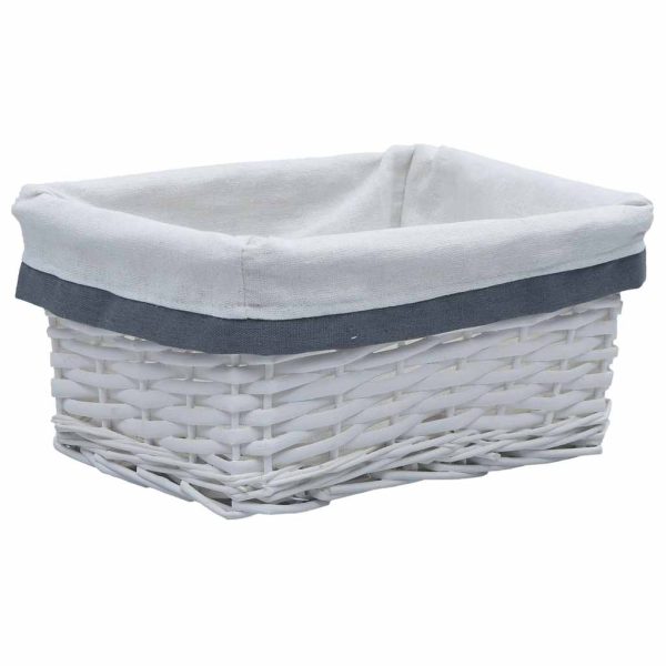 3 pcs conjunto de cestos de encastrar salgueiro branco - Image 5