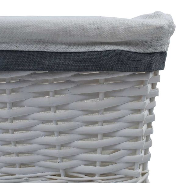 3 pcs conjunto de cestos de encastrar salgueiro branco - Image 7