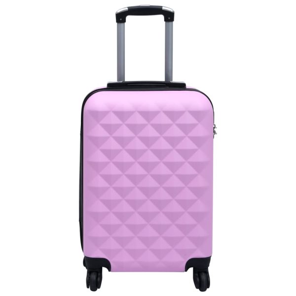 Conjunto de malas de viagem estojo rígido 2 pcs ABS rosa - Image 6