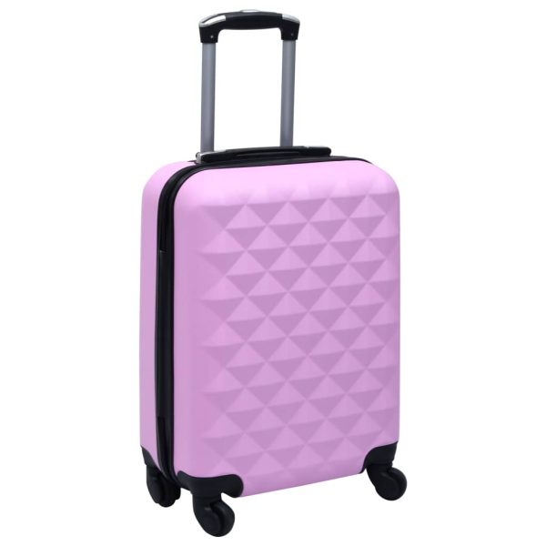 Conjunto de malas de viagem estojo rígido 2 pcs ABS rosa - Image 7