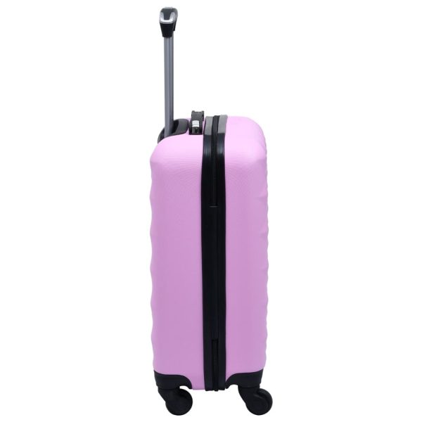 Conjunto de malas de viagem estojo rígido 2 pcs ABS rosa - Image 8