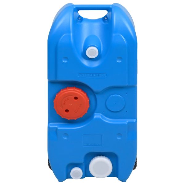 Tanque de água com rodas para campismo 40 L azul - Image 2
