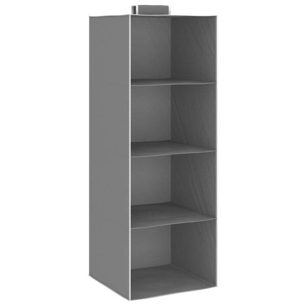 Arrumação suspensa para armário 4 compartimentos 2 pcs tecido - Image 2
