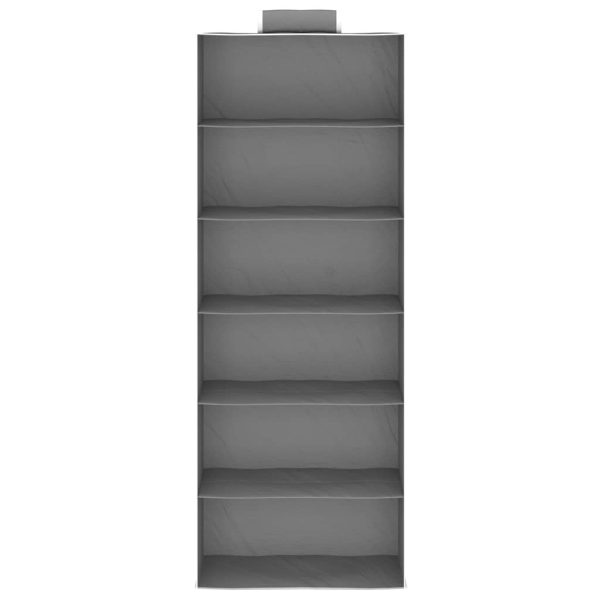 Arrumação suspensa para armário 6 compartimentos 2 pcs tecido - Image 4