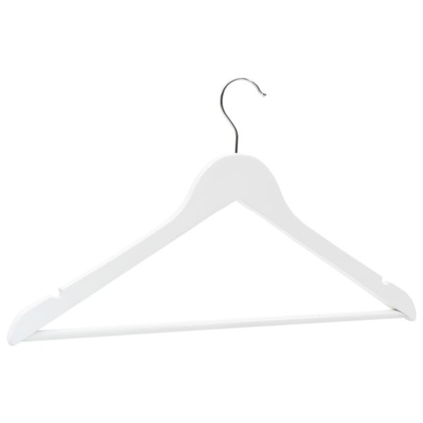 20 pcs conjunto de cabides antiderrapantes madeira branco - Image 5