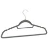 50 pcs conjunto de cabides antiderrapantes veludo cinzento - Image 5