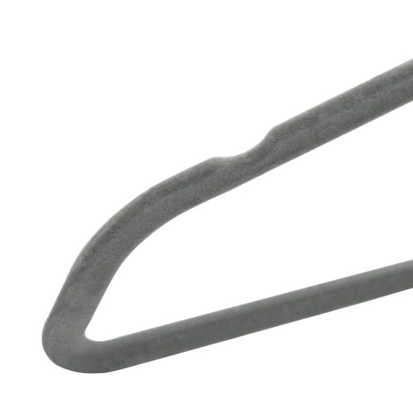 50 pcs conjunto de cabides antiderrapantes veludo cinzento - Image 6