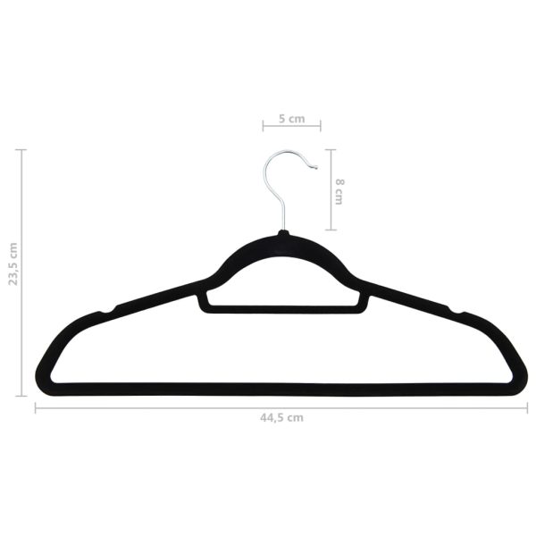 20 pcs conjunto de cabides antiderrapantes veludo preto - Image 7