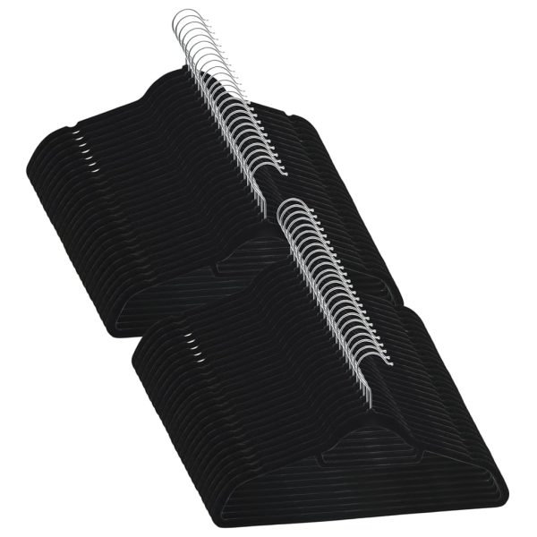 50 pcs conjunto de cabides antiderrapantes veludo preto - Image 2