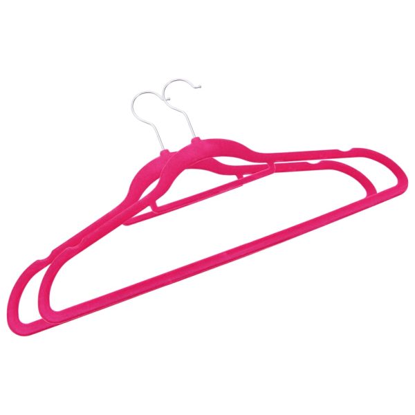 50 pcs conjunto de cabides antiderrapantes veludo rosa - Image 4