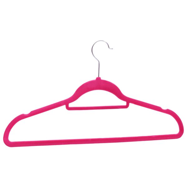 50 pcs conjunto de cabides antiderrapantes veludo rosa - Image 5