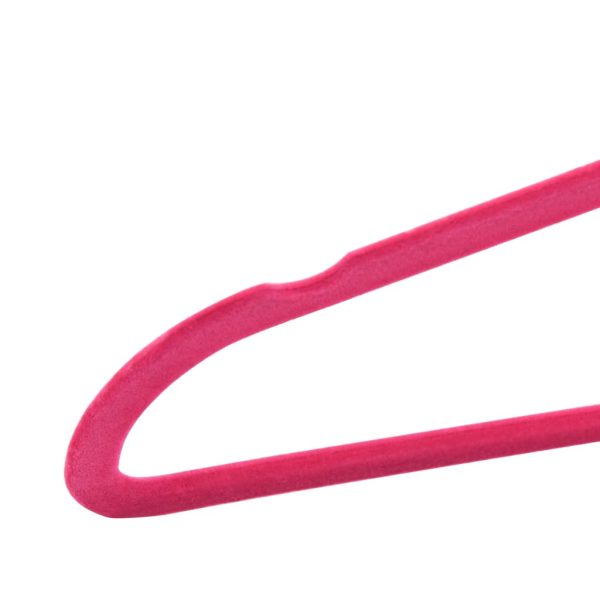 50 pcs conjunto de cabides antiderrapantes veludo rosa - Image 6