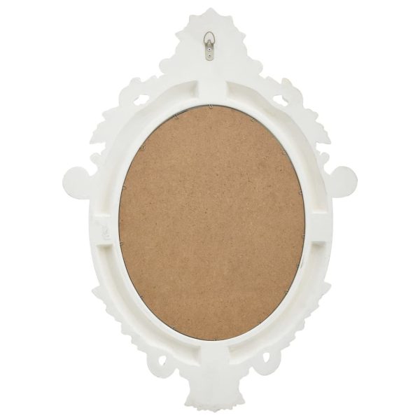 Espelho de parede estilo castelo 56x76 cm branco - Image 4