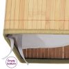 Cesto para roupa suja c/ 2 secções 100 L bambu - Image 8