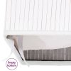 Cesto para roupa suja c/ 2 secções 100 L bambu branco - Image 8