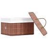 Caixas de arrumação 4 pcs bambu castanho - Image 4