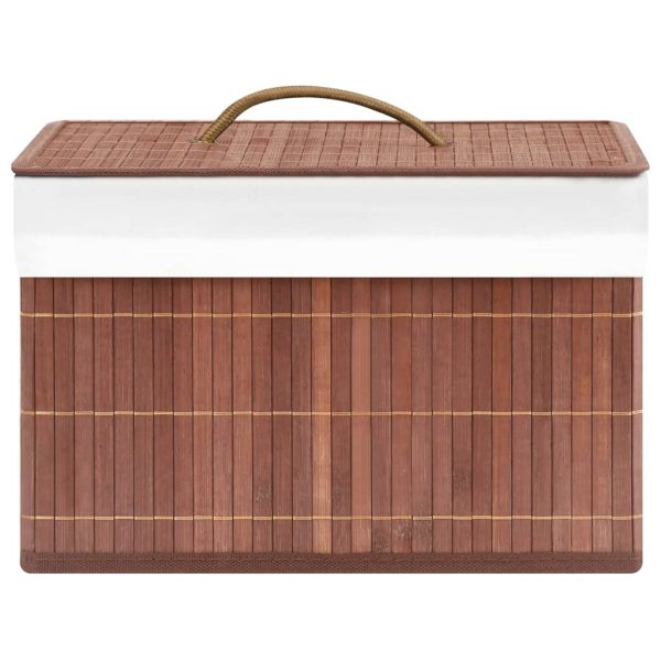 Caixas de arrumação 4 pcs bambu castanho - Image 6