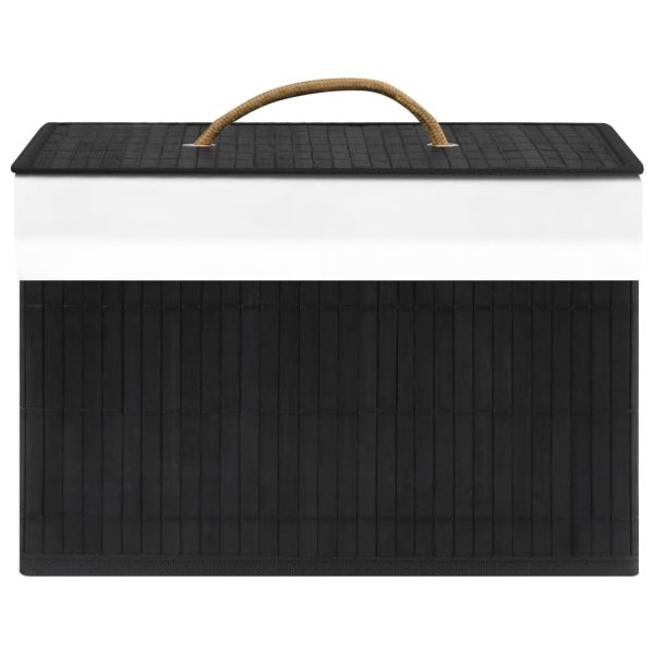 Caixas de arrumação 4 pcs bambu preto - Image 6