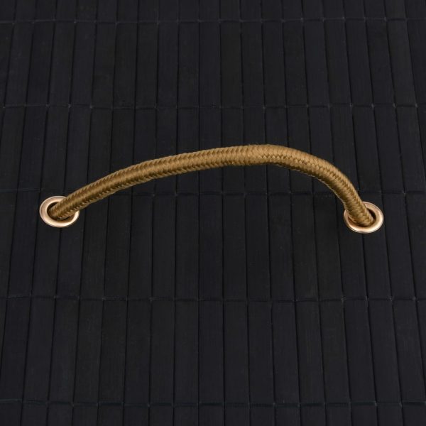 Caixas de arrumação 4 pcs bambu preto - Image 7