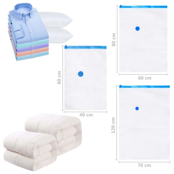 Sacos para arrumação de roupas a vácuo 120x70 cm 10 pcs - Image 6