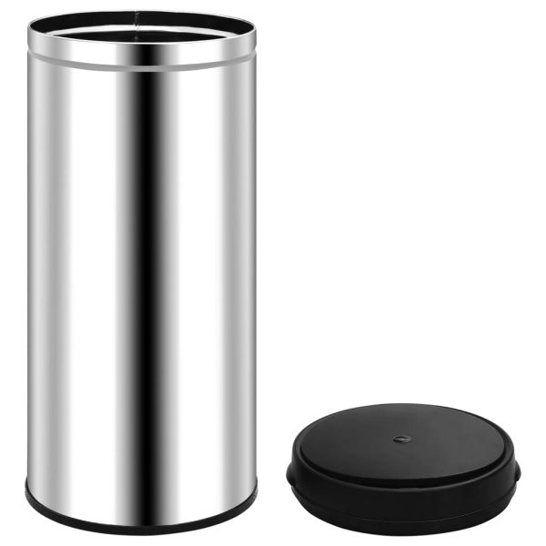 Caixote do lixo com sensor automático 80 L aço inoxidável - Image 4