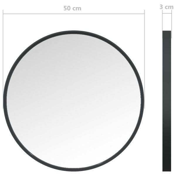 Espelho de parede 50 cm preto - Image 6