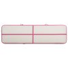 Colchão de ginástica insuflável c/ bomba 600x100x15 cm PVC rosa - Image 4