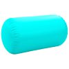 Rolo de ginástica/yoga insuflável com bomba 120x75 cm PVC verde - Image 5