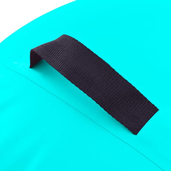 Rolo de ginástica/yoga insuflável com bomba 120x75 cm PVC verde - Image 6