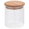 Frascos de vidro com tampas de bambu 6 pcs 600 ml - Image 2