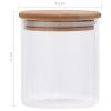 Frascos de vidro com tampas de bambu 6 pcs 600 ml - Image 7