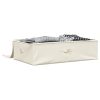 Caixa de arrumação tecido 70x40x18 cm cor creme - Image 2