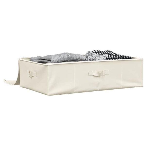Caixa de arrumação tecido 70x40x18 cm cor creme - Image 2