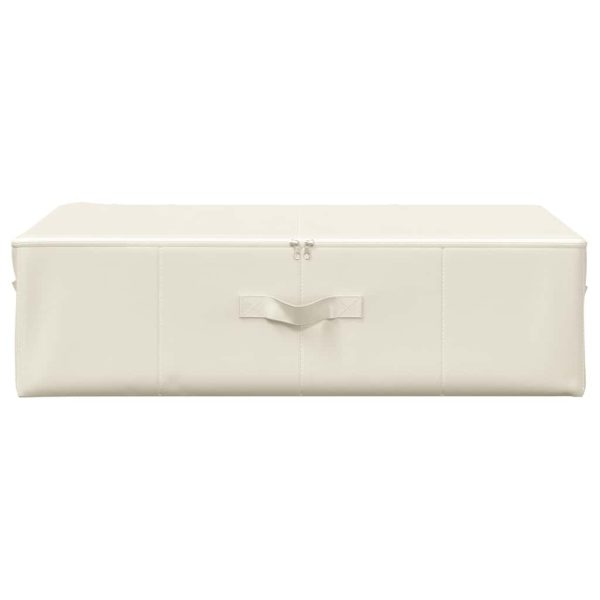 Caixa de arrumação tecido 70x40x18 cm cor creme - Image 3