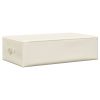 Caixa de arrumação tecido 70x40x18 cm cor creme - Image 5