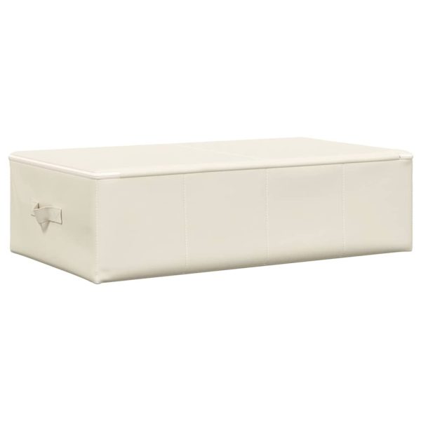 Caixa de arrumação tecido 70x40x18 cm cor creme - Image 5