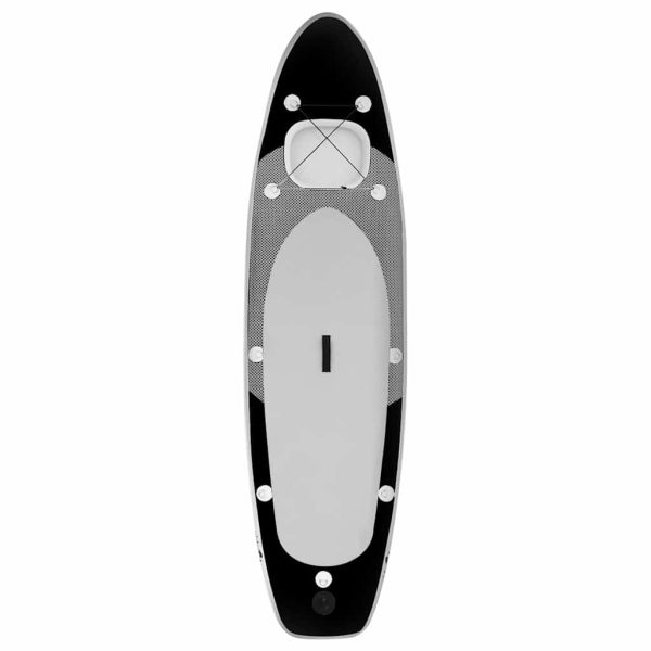 Conjunto prancha de paddle SUP insuflável 300x76x10 cm preto - Image 3