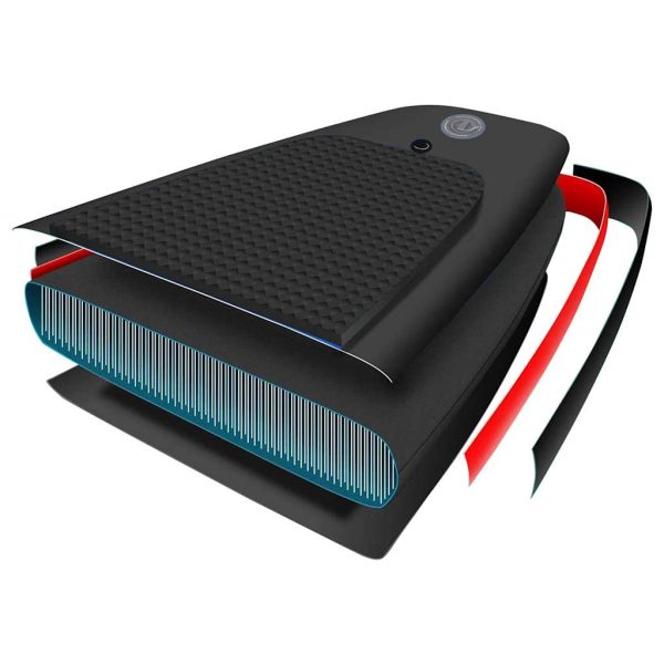 Conjunto prancha de paddle SUP insuflável 300x76x10 cm preto - Image 9