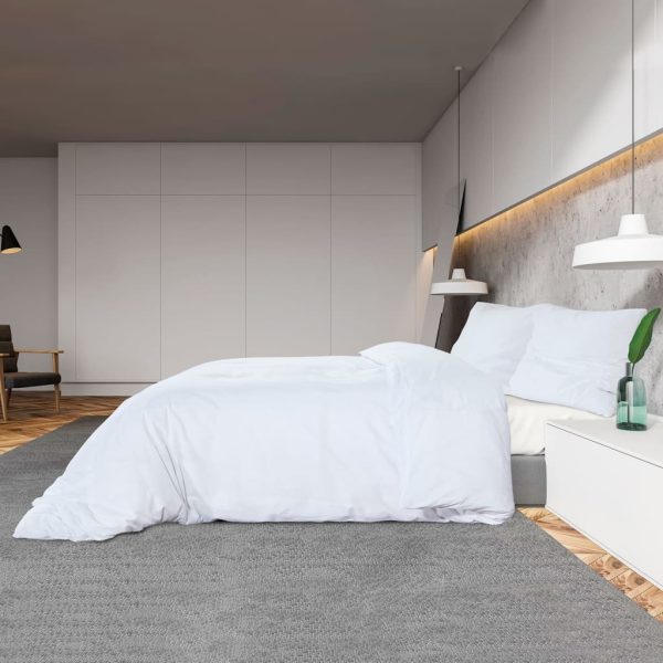 Conjunto de capa de edredão 140x200cm algodão branco - Image 3