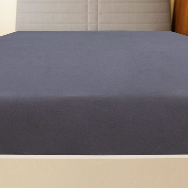 Lençóis ajustáveis 2 pcs 180x200 cm algodão jersey antracite - Image 2