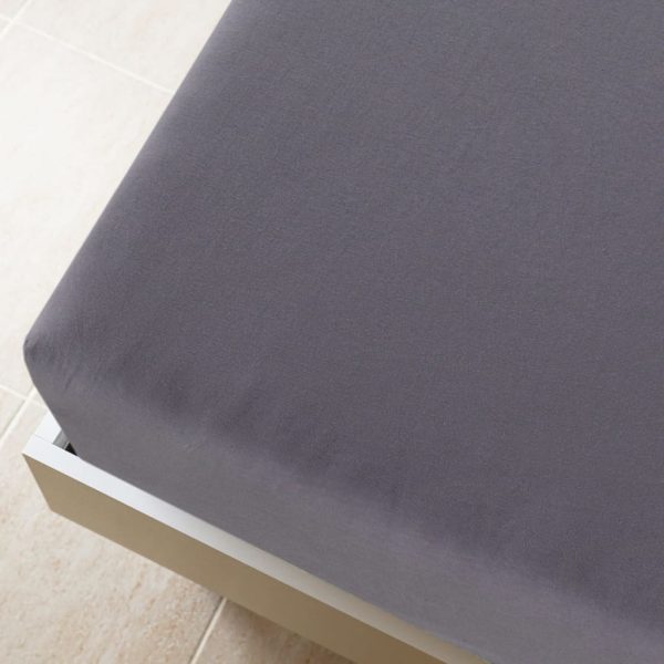 Lençóis ajustáveis 2 pcs 180x200 cm algodão jersey antracite - Image 3