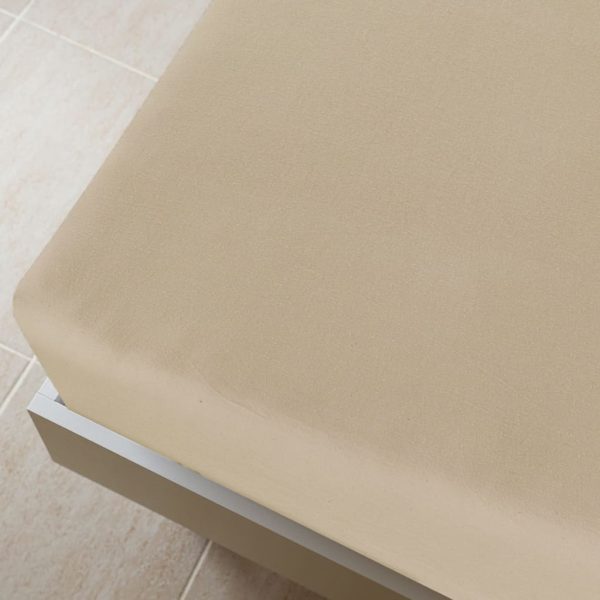 Lençóis ajustáveis 2 pcs algodão jersey cinza-acastanhado - Image 3