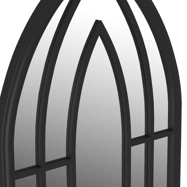 Espelho em ferro p/ uso no interior 100x45 cm preto - Image 4