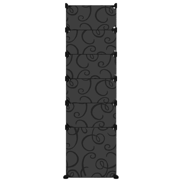Sapateira 94x37x125 cm PP preto - Image 3