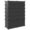 Sapateira 94x37x125 cm PP preto - Image 4