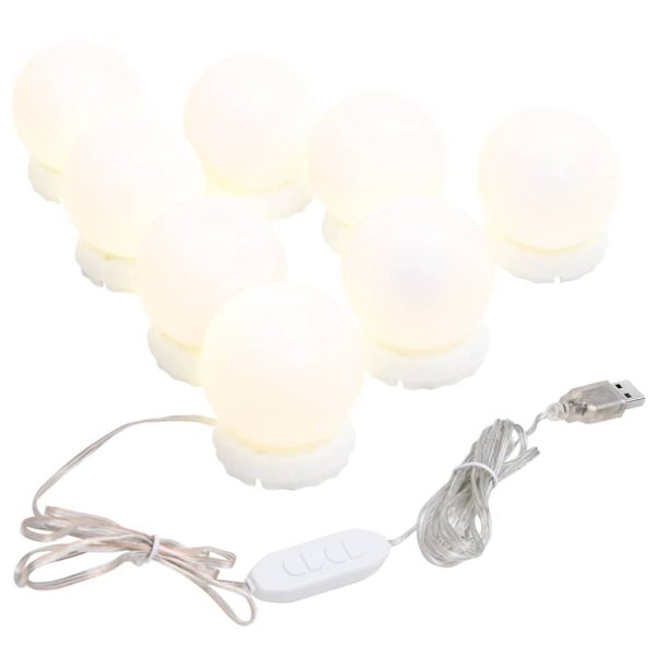 Espelho com luzes LED 90x45 cm vidro arqueado - Image 8